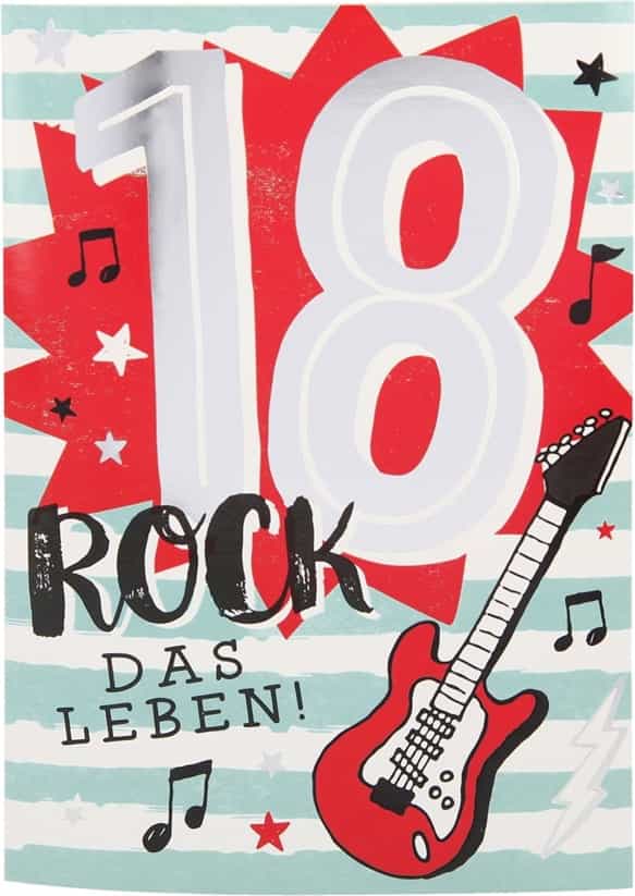 Depesche Geburtstagskarte 18.Geburtstag mit Musik ...