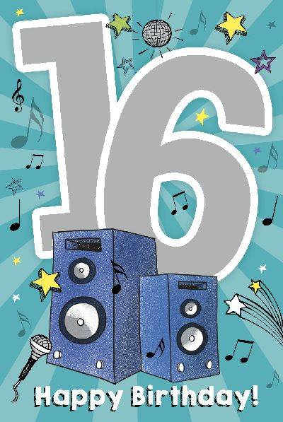 Depesche Geburtstagskarte 16 Geburtstag Mit Musik Geschenkewunderland